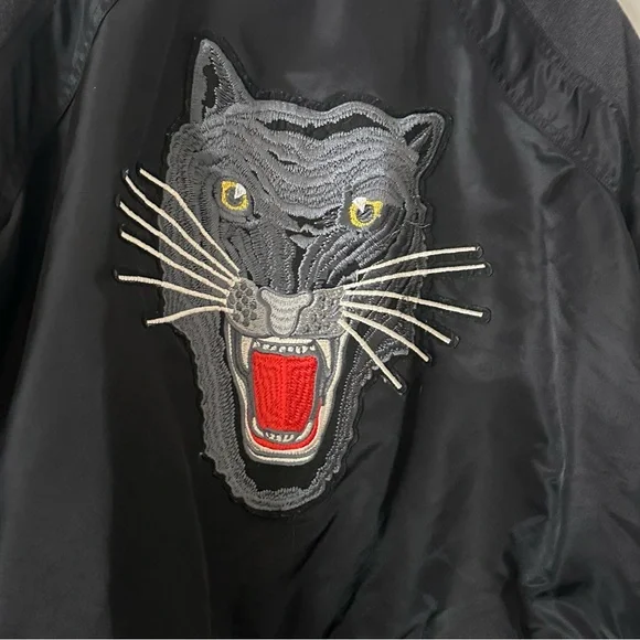 Cult of Individuality Bomber Jacket Panther Graphic Black Size [S] - Picture 8 of 8